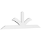 Ekena Millwork Richland Architectural Grade PVC Gable Bracket, 72"W x 21"H x 2"D x 4"F, 7/12 Pitch GBP072X21X0204RIC00 - alternate 1